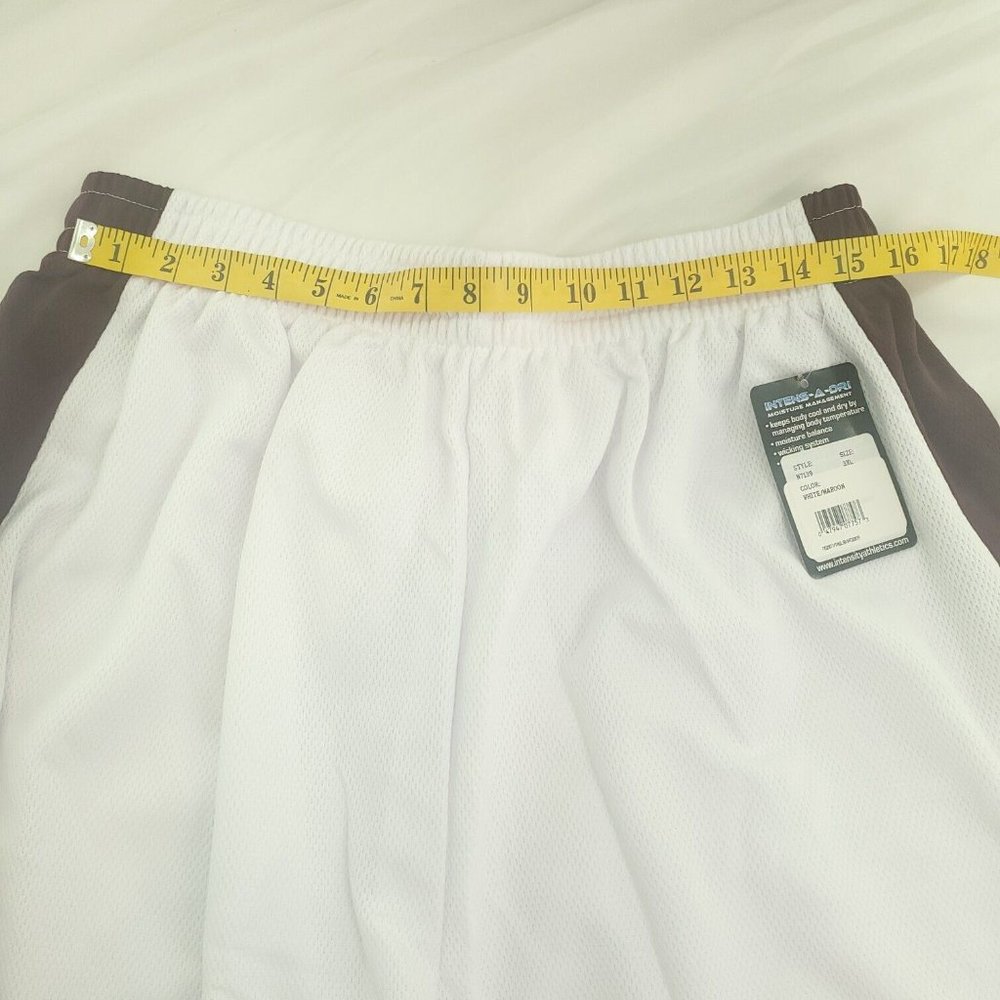 Intensity Athletics Mens White 9 Diamond Panel Pull On Basketball Shorts Sz 3XL - Picture 5 of 12